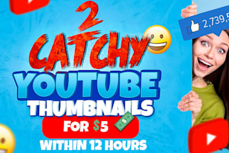 design eye catchy thumbnail