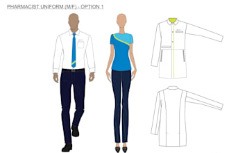 create professional uniform designs or work wear
