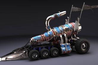 create 3d vehicle, prop models for games and cgi projects