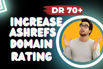 increase domain rating ahref dr with high quality white hat backlinks
