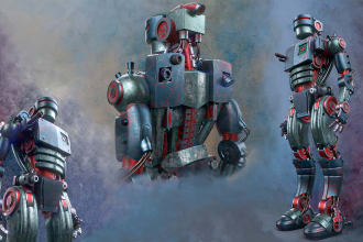 do 3d character modeling, texturing and rigging for you