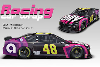do racing car wrap design, sports car, itasha, livery  car, vehicle wrap design