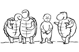 draw simple black and white line art illustration for you