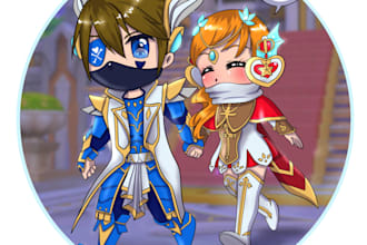 draw you a cute anime manga in chibi style character