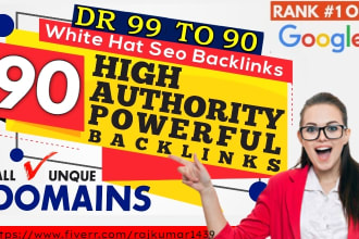 create 90 contextual high da authority powerful backlinks