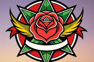 design professional rose logo for your business