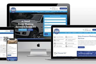 do pressure washing, christmas lights, lawn care and cleaning website