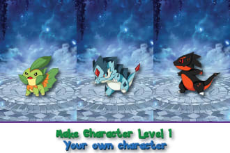 draw a pokemon like character