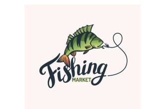 create modern outdoor hunting and fishing logo