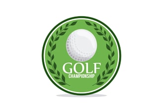 make high quality golf logo for your unlimited revision