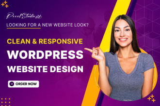 design clean and responsive wordpress website
