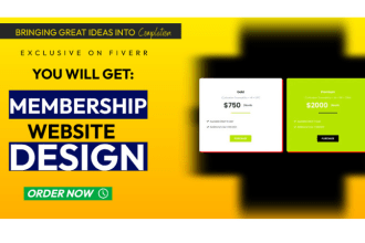 create and customize subscription membership wordpress website