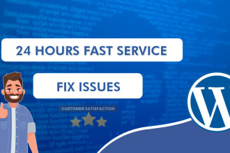 fix wordpress website issues, bugs or critical errors