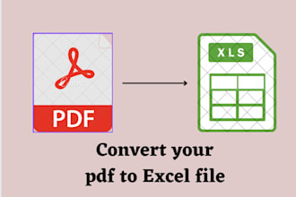 convert PDF to excel