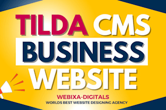 design tilda business responsive website and tilda redesign