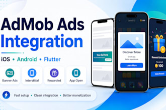 integrate admob ads in your ios or android app