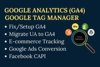 setup google analytics, ga4, tag manager, ads conversions, meta pixel