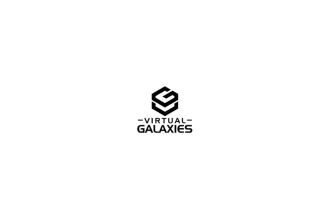 design modern excellent virtual galaxies logo