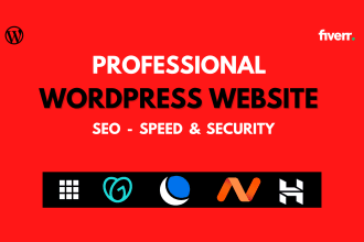 create professional wordpress website on namecheap, bluehost, godaddy, dreamhost