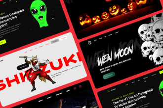 design a modern and minimal nft website or nft landing page
