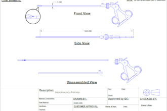 create customized surgical instrument technical drawings for mdr