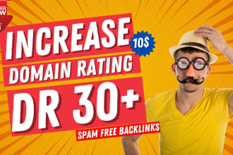 increase domain rating increase ahrefs DR 30 plus