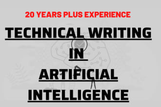 do technical writing in ai, ml, dl and data science