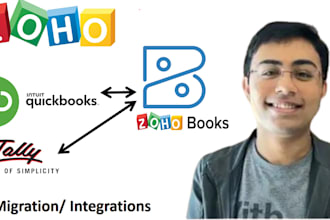 migrate your data to zoho, do zoho setup