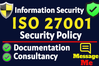 create security policy, iso 27001, pcidss, gdpr, soc2 audit