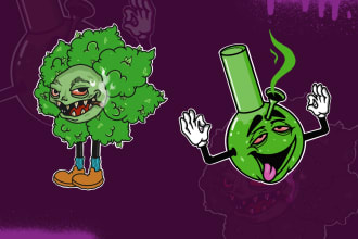 create graffiti,mascot logo and character for clothing brand
