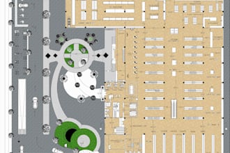 create an architectural 2d plan