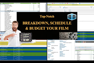 deliver top notch film budgeting, scheduling and breakdown