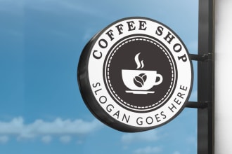 design a circular round, patch emblem, label and vintage logo