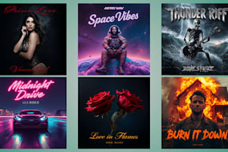 design a creative album cover art, cd cover or music artwork