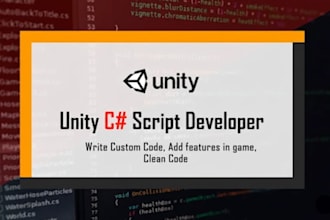 code programming script for your unity 2d, 3d games