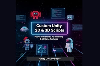 code programming script for your unity 2d, 3d games