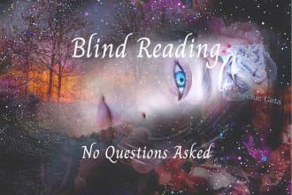 offer a psychic blind reading with tarot cards and guidance