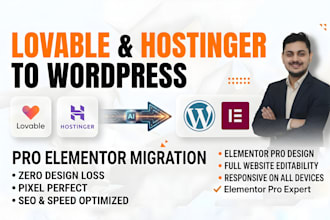 convert lovable to wordpress elementor website, lovable ai, hostinger wordpress