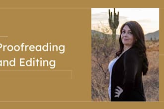 proofread and correct grammar, spelling, and punctuation