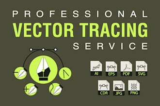 vectorize your logo, convert the image or sketch to vector