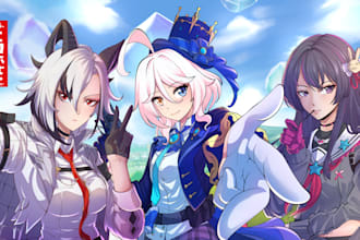 hand draw anime style no ai use