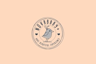 do popular classic super children product retail e commerce logo