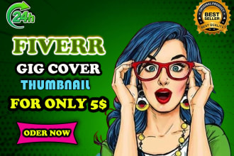 design fiverr gig thumbnail and gig image cover