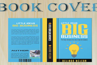 make a modern book cover design ebook paperback hardcover dust jacket