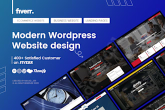 do a professional wordpress website design and wordpress website redesign