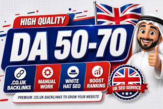 build high quality co uk backlinks da 70