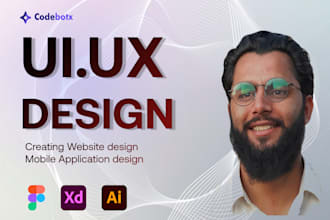 create modern figma website UI UX design