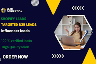 deliver shopify leads, targeted b2b leads, ecommerce leads