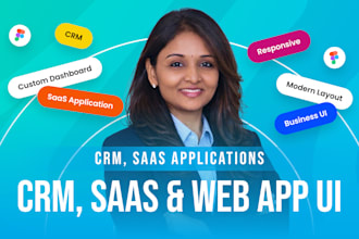 create saas ui ux design, web app UI UX design