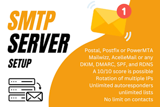 build an SMTP server to send unlimited emails
